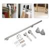 Sliding Ladder Hardware Kit, 100–800 cm Round-Tube Track, Stainless Steel, with Floor Wheels view 3