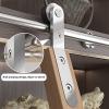 Sliding Ladder Hardware Kit, 100–800 cm Round-Tube Track, Stainless Steel, with Floor Wheels view 4