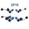 SP16 IP68 Cable Connector Plug and Socket, Male and Female, 2/3/4/5/6/7/9-Pin, Docking/Square/Flange/Rear IINKUEYK (Rear Nut, 4-Pin) view 2