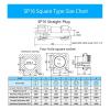 SP16 IP68 Cable Connector Plug and Socket, Male and Female, 2/3/4/5/6/7/9-Pin, Docking/Square/Flange/Rear IINKUEYK (Rear Nut, 4-Pin) view 3