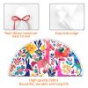 48-Inch Christmas Tree Skirt with Pom-Pom Trim and Mexican Otomi Animals view 4