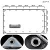Transparent Waterproof PVC Tarp with Grommets, 0.3 mm Thick, 1.2 m x 8 m, Green view 2