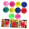 Toyvian 50 Numbered Lottery Balls, Reusable Seamless Game Balls for Parties, Raffles, and Games, Colorful Numbered Balls view 2