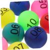Toyvian 50 Numbered Lottery Balls, Reusable Seamless Game Balls for Parties, Raffles, and Games, Colorful Numbered Balls view 3
