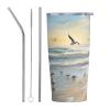 NONHAI 590 ml Reusable Stainless Steel Travel Coffee Tumbler with Lid and Straw view 1