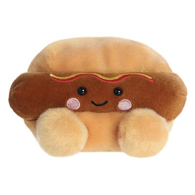 Aurora Palm Pals Colson Hot Dog Plush Toy, 5 in, Brown