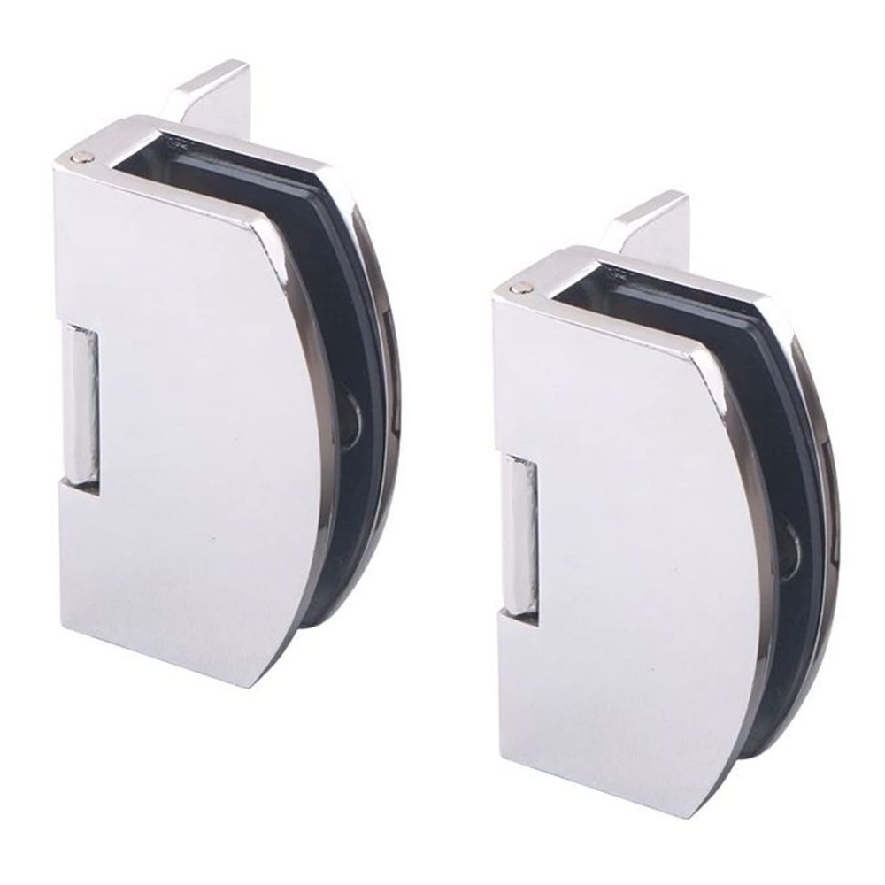 Stainless Steel Glass Hinge, Self-Closing, Frameless, Side-Mount, 8–10 mm
