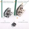Stainless Steel Glass Hinge, Self-Closing, Frameless, Side-Mount, 8–10 mm view 3