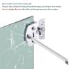 Stainless Steel Glass Hinge, Self-Closing, Frameless, Side-Mount, 8–10 mm view 4