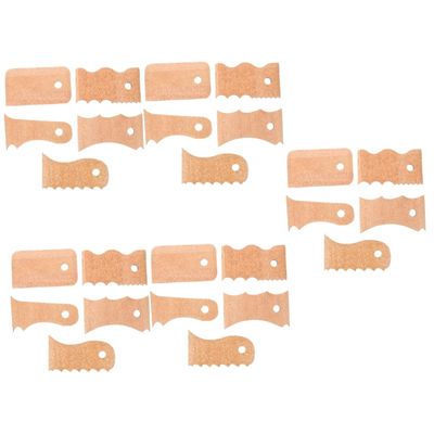 DIYEAH 25-Piece Pottery and Sculpting Tool Set, Beige Wood