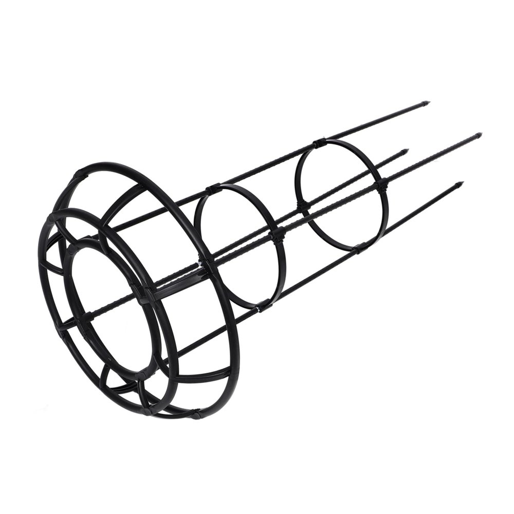 Kisangel Trellis for Potted Plants, Black Plastic-Coated Iron, for Indoor and Outdoor Climbing Plants