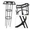 Kisangel Trellis for Potted Plants, Black Plastic-Coated Iron, for Indoor and Outdoor Climbing Plants view 3