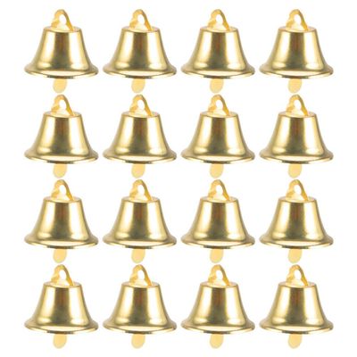 PRETYZOOM 100-Piece Mini Vintage Bell Charms for Christmas DIY Crafts