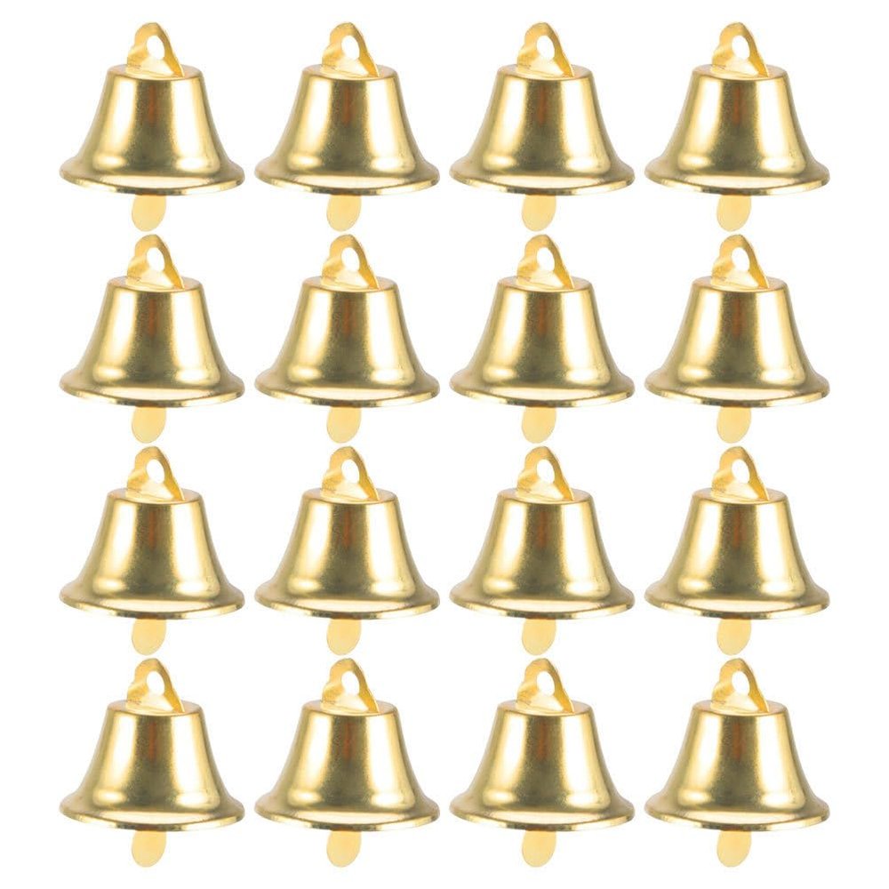 PRETYZOOM 100-Piece Mini Vintage Bell Charms for Christmas DIY Crafts
