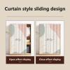 Cabinet Curtain, Dust-Resistant, No-Drill Adhesive Track, Light-Blocking, 80 x 180 cm, Color 7 view 2