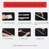 Cabinet Curtain, Dust-Resistant, No-Drill Adhesive Track, Light-Blocking, 80 x 180 cm, Color 7 view 4