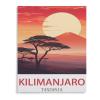 BEAYODKP DIY Paint by Numbers Kit, Kilimanjaro Tanzania Vintage Travel Poster, 40 x 50 cm view 1