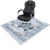 Homcomodar Chair Mat 90 x 120 cm for Hardwood Floors, Blue view 1