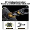 UYTKTN Motorcycle Phone Mount for Ducati Scrambler Mach 2.0 Classic 2018, 360° Rotating Shock-Absorbing Holder, Rearview Mirror, Black view 4