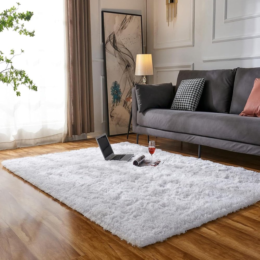 XUEDNGM Living Room Rug, Soft Shag Rug, 160 x 275 cm, Washable up to 30°C, Non-Slip