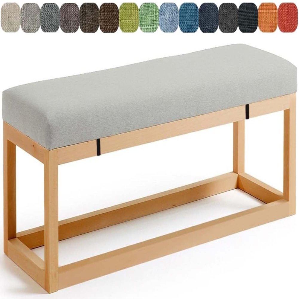 Yekuhe Outdoor Bench Cushion, Color 2, 150 x 60 cm, 5 cm Thick, Removable Cover
