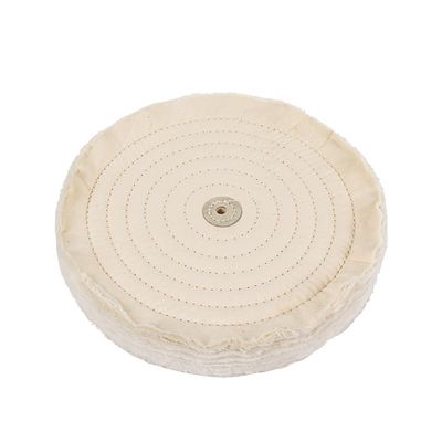 JWOO Cotton Flannel Buffing Wheel, 4, 5, 7, 10 in, Mirror Polishing Wheel, Abrasive Tool for Silver Jewelry, 1 Pc (4 mm × 7 in)