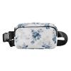 Women’s Men’s Teen Belt Bag, Blue-Green Flowers Farmhouse, One Size view 1