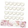 Lurrose 60-Piece Metal Double-Layer Heart-Shaped Memo Clips view 3