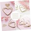 Lurrose 60-Piece Metal Double-Layer Heart-Shaped Memo Clips view 4