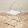 CAFIEDR Plastic Folding Chair, Portable Clear Acrylic Chair for Adults view 1