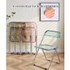 CAFIEDR Plastic Folding Chair, Portable Clear Acrylic Chair for Adults view 3