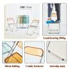 CAFIEDR Plastic Folding Chair, Portable Clear Acrylic Chair for Adults view 4