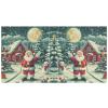 3.8 cm 3-Ring Binder with Christmas Scene, Santa and Snowman, Holds 200 Sheets, 1 Pack view 2