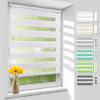 Homland Double Roller Blind, No-Drill Clip-Fit, 90 x 210 cm, White view 1