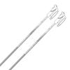 Rossignol Electra Premium Clip Silver Women's Ski Poles, 110 cm, Gray view 1