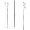 Rossignol Electra Premium Clip Silver Women's Ski Poles, 110 cm, Gray view 2