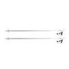 Rossignol Electra Premium Clip Silver Women's Ski Poles, 110 cm, Gray view 3