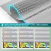 Homland Double Roller Shade, No-Drill Clip-On, 40" W x 59" H, Gray view 4