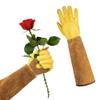 Garden Gloves with White Roses, Thorn-Resistant, for Women and Men (M) view 3