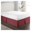 SUBLXPoten Pleated Tailored Bed Skirt, Beige, 160 x 200 x 55 cm view 4