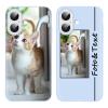 Yoedge Personalized Silicone Phone Case for iPhone 16 Plus 6.7", Light Blue view 1