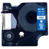 DULA Compatible Dymo D1 45026 Label Tape, 10 Rolls, White on Blue, 12 mm x 7 m view 2