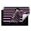 TMK ArtDeko One-Piece Stove Cover, Vinyl Ceramic Hob Protector, 90 x 52 cm, Purple Zebra view 1