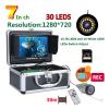 WEIJICUI Underwater DVR Fish Finder Camera, 1080P, 7-inch HD Screen, 15 White + 15 IR LEDs, 16GB, 30m view 2