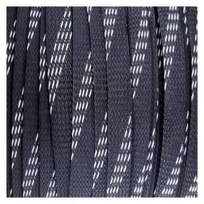 Ayztantine Cable Sleeve, 2 m/10 m PET Expandable Braided Cable Protector, 3/4/6/8/10/12/14 mm, Black Silver Silk, 14 mm × 10 m