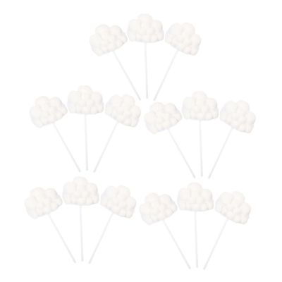 GARVALON 15-Piece Cloud Cake Toppers for Birthdays, Weddings, and Parties