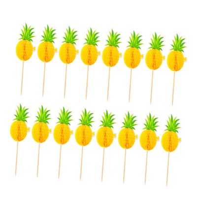 HOMOCONO 2 Sets Hawaiian Party Cake Decorations, 30 Pieces × 2