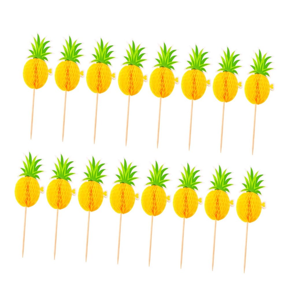 HOMOCONO 2 Sets Hawaiian Party Cake Decorations, 30 Pieces × 2