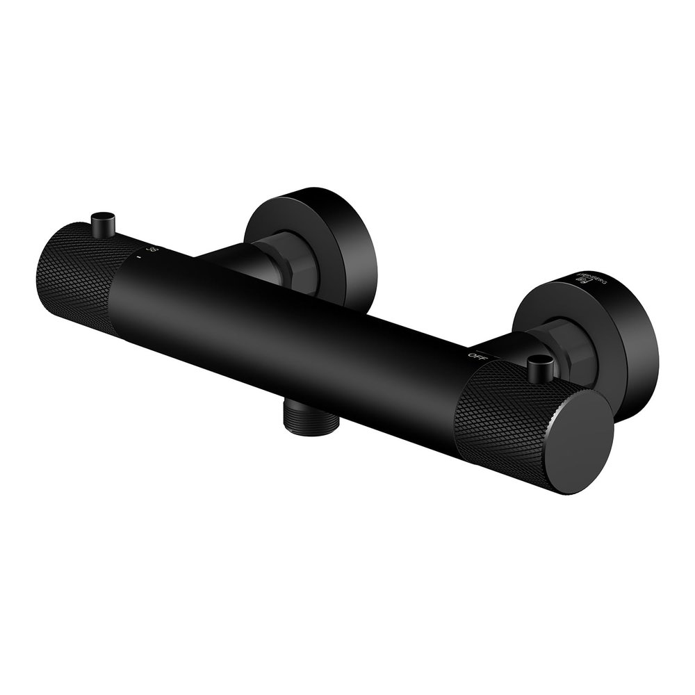 Steinberg Series 171 Thermostatic Shower Mixer, Exposed, 1713200S, Matte Black