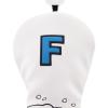 rockible Golf Wood Headcover, PU Golf Club Protector, White FW view 3